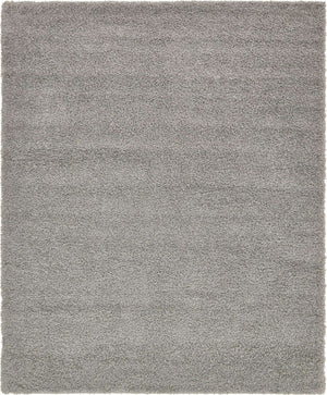 Cloud Gray 8' x 10' Solid Shag Rectangle Rug