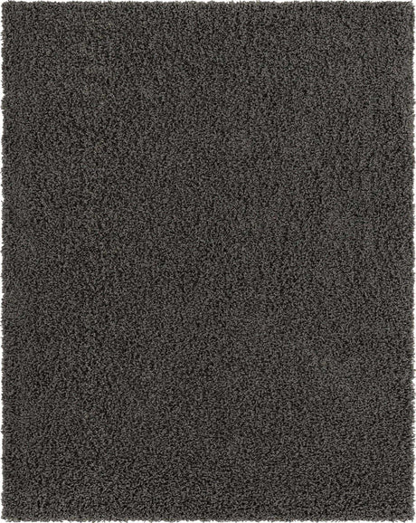 Graphite Gray 8' x 10' Solid Shag Rectangle Rug