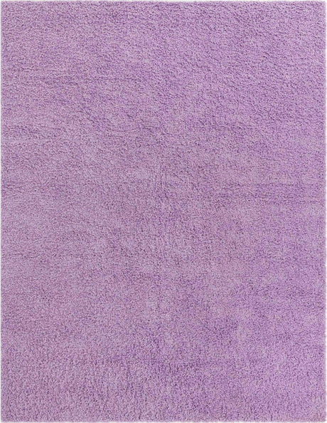 Lilac 7' 10 x 10' Solid Shag Rectangle Area Rug Thick Soft Touch Fluffy & Plush Shaggy Pile