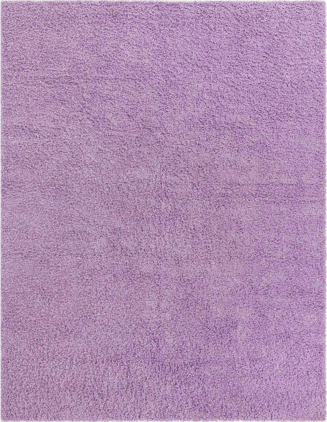 Lilac 8' x 10' Solid Shag Rectangle Rug