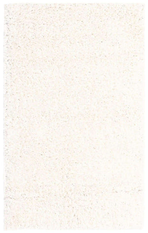 Snow White 3' 1 x 5' 3 Solid Shag Rectangle Area Rug Thick Soft Touch Fluffy & Plush Shaggy Pile