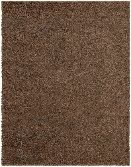 Sandy Brown 7' 10 x 10' Solid Shag Rectangle Area Rug Thick Soft Touch Fluffy & Plush Shaggy Pile