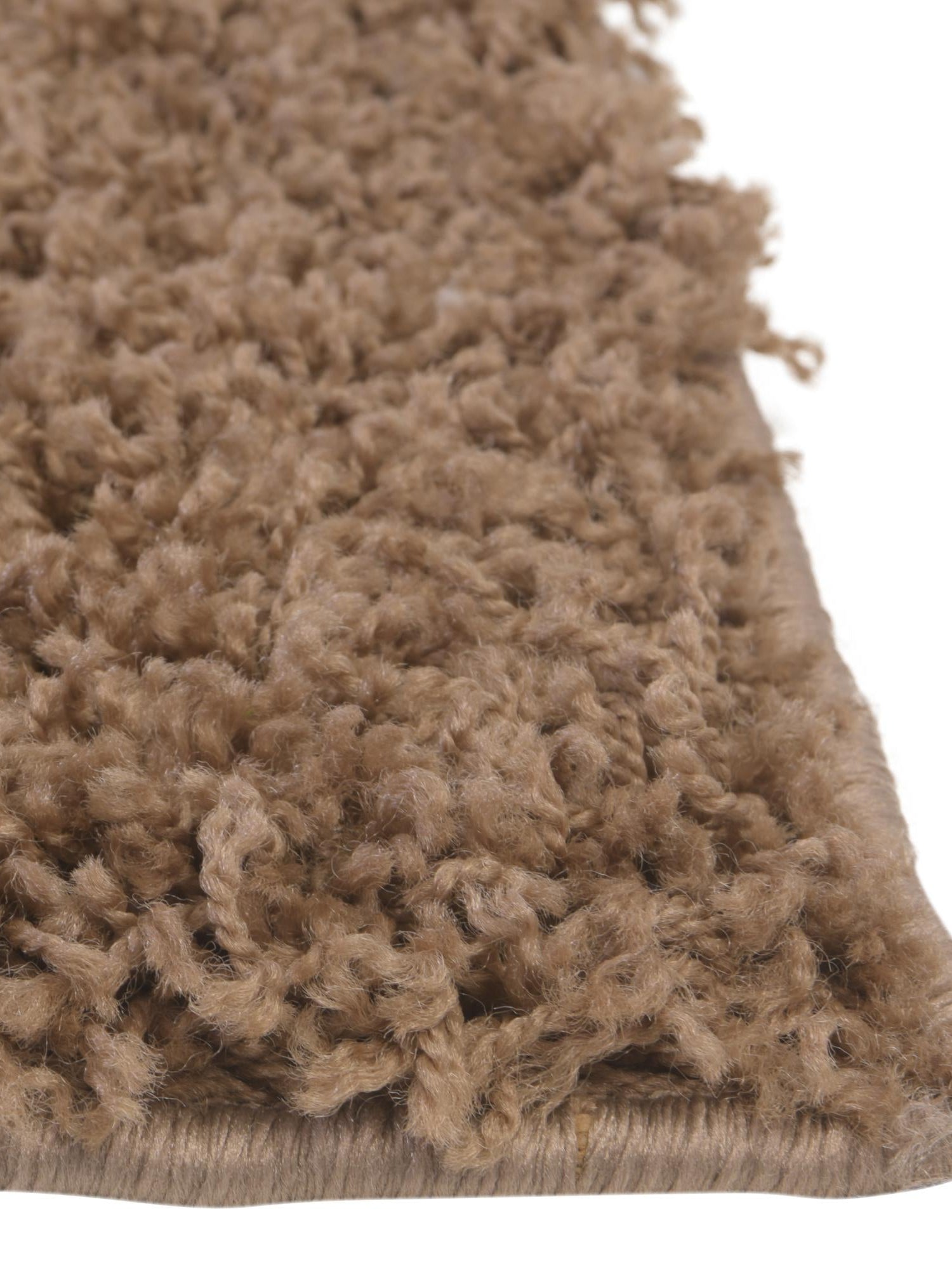 Sandy Brown 2' 2 x 7' Solid Shag Runner Area Rug Thick Soft Touch Fluffy & Plush Shaggy Pile Durable Minimalist Carpet for Classic Interior Design for Sale at Rug Engine