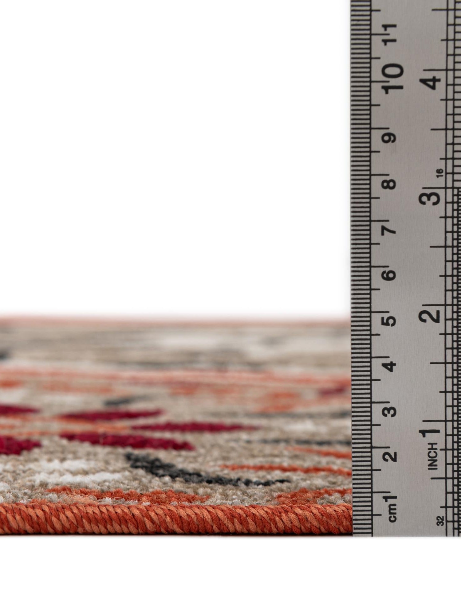 Terracotta 2' 7 x 10' Outdoor Modern Runner Area Rug Weather Resistant for Patio, Deck, Terrace, Balcony, Porch 100% Polypropylene Modern Outside Carpet for Sale at Rug Engine