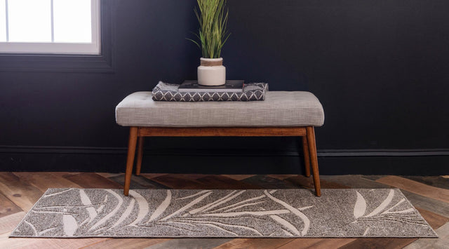 Brown 2' x 6' 1 Outdoor Botanical Runner Rug