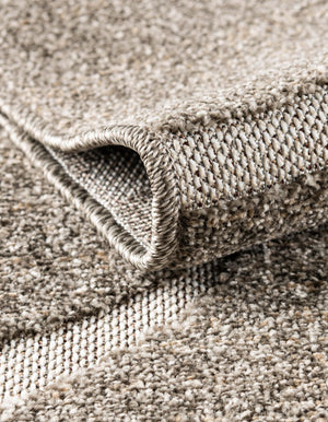 Brown 2' x 6' 1 Outdoor Botanical Runner Rug