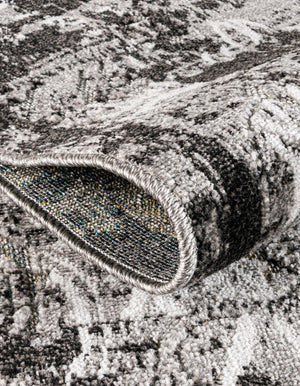 Light Gray 4' 1 x 6' 1 Outdoor Botanical Rectangle Area Rug Weather Resistant for Patio, Deck, Terrace, Balcony, Porch Polypropylene Garden Floral Tropical Carpet for Sale at Rug Engine