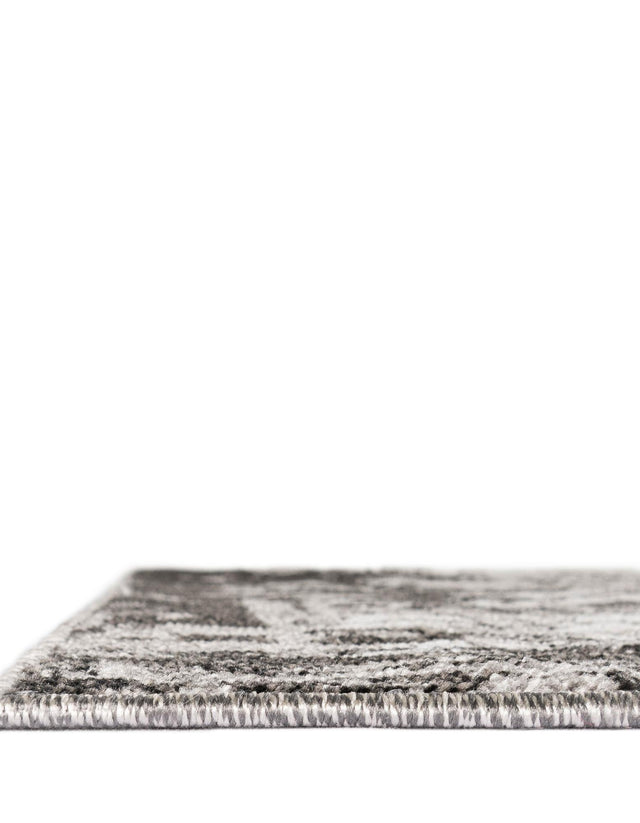 Light Gray 6' 1 x 9' Outdoor Botanical Rectangle Area Rug Weather Resistant for Patio, Deck, Terrace, Balcony, Porch Polypropylene Garden Floral Tropical Carpet for Sale at Rug Engine