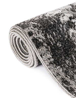 Light Gray 6' 1 x 9' Outdoor Botanical Rectangle Area Rug Weather Resistant for Patio, Deck, Terrace, Balcony, Porch Polypropylene Garden Floral Tropical Carpet for Sale at Rug Engine