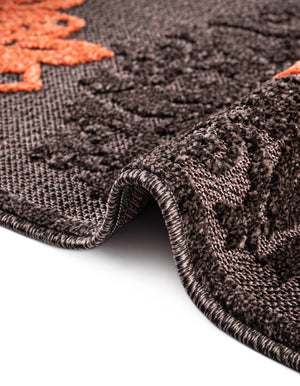 Brown 9' x 12' 2 Outdoor Modern Rectangle Area Rug Weather Resistant for Patio, Deck, Terrace, Balcony, Porch 100% Polypropylene Modern Outside Carpet for Sale at Rug Engine