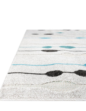 Gray 7' 1 x 10' Outdoor Modern Rectangle Area Rug Weather Resistant for Patio, Deck, Terrace, Balcony, Porch 100% Polypropylene Modern Outside Carpet for Sale at Rug Engine