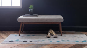 Gray 2' x 6' 1 Outdoor Modern Runner Area Rug Weather Resistant for Patio, Deck, Terrace, Balcony, Porch 100% Polypropylene Modern Outside Carpet for Sale at Rug Engine