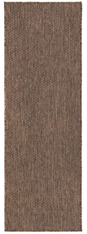 Light Brown 2' x 6' 1 Outdoor Solid Runner Area Rug Weather Resistant for Patio, Deck, Terrace, Balcony, Porch 100% Polypropylene Minimalist Waterproof Carpet for Sale at Rug Engine