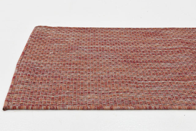 Rust Red 2' x 6' 1 Outdoor Solid Runner Area Rug Weather Resistant for Patio, Deck, Terrace, Balcony, Porch 100% Polypropylene Minimalist Waterproof Carpet for Sale at Rug Engine
