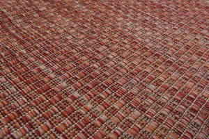 Rust Red 2' x 6' 1 Outdoor Solid Runner Area Rug Weather Resistant for Patio, Deck, Terrace, Balcony, Porch 100% Polypropylene Minimalist Waterproof Carpet for Sale at Rug Engine