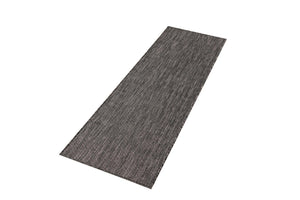 Black 2' x 6' 1 Outdoor Solid Runner Area Rug Weather Resistant for Patio, Deck, Terrace, Balcony, Porch 100% Polypropylene Minimalist Waterproof Carpet for Sale at Rug Engine