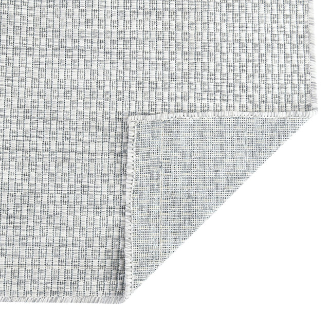 Light Gray 3' x 10' Outdoor Solid Runner Rug