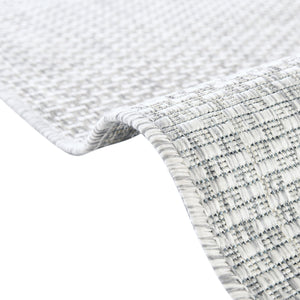 Light Gray 3' x 10' Outdoor Solid Runner Rug
