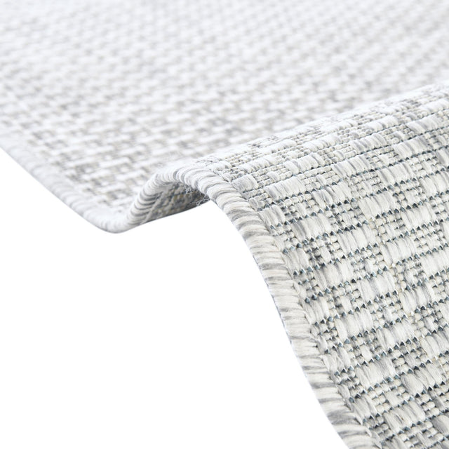 Light Gray 3' x 10' Outdoor Solid Runner Rug