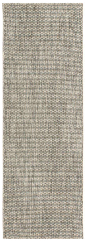 Light Gray 2' x 6' 1 Outdoor Solid Runner Area Rug Weather Resistant for Patio, Deck, Terrace, Balcony, Porch 100% Polypropylene Minimalist Waterproof Carpet for Sale at Rug Engine