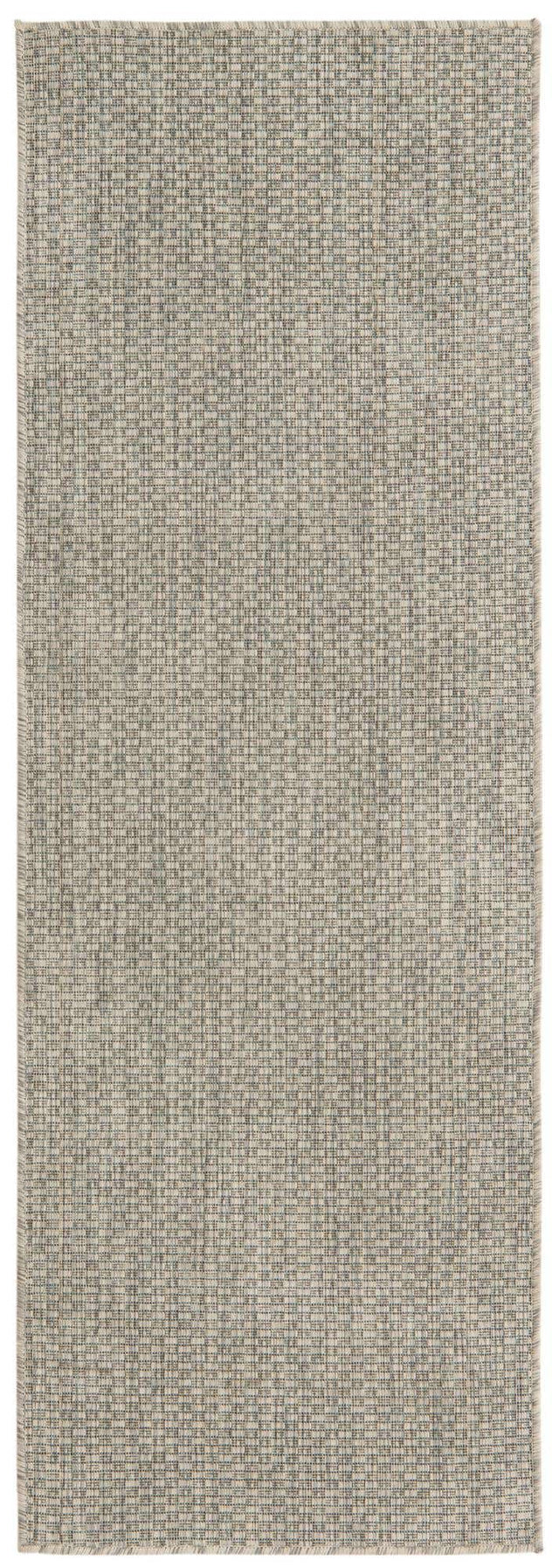 Light Gray 2' x 6' 1 Outdoor Solid Runner Area Rug Weather Resistant for Patio, Deck, Terrace, Balcony, Porch 100% Polypropylene Minimalist Waterproof Carpet for Sale at Rug Engine