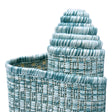 Aquamarine 2' 7 x 10' Outdoor Solid Runner Area Rug Weather Resistant for Patio, Deck, Terrace, Balcony, Porch 100% Polypropylene Minimalist Waterproof Carpet for Sale at Rug Engine