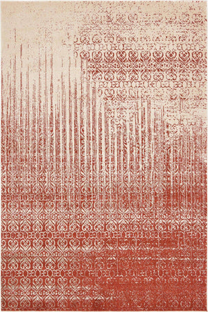 Red 6' 1 x 9' Del Mar Rectangle Area Rug 100% Polypropylene Easy Clean Stain Resistant Vivid Modern Carpet Mat for Home Decor Interior Designing for Sale at Rug Engine