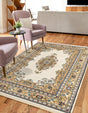 Cream 3' 1 x 5' 3 Narenj Rectangle Area Rug 85% Polypropylene & 15% Polyester Traditional Classic Carpet for Living, Dining, Bedrooms, Office for Sale at Rug Engine