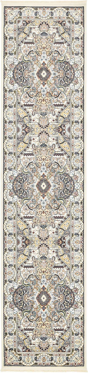 Ivory 2' 11 x 13' 1 Narenj Runner Area Rug 85% Polypropylene & 15% Polyester Traditional Classic Carpet for Living, Dining, Bedrooms, Office for Sale at Rug Engine