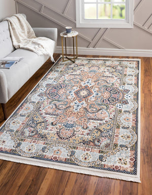 Ivory 3' 1 x 5' 3 Narenj Rectangle Area Rug 85% Polypropylene & 15% Polyester Traditional Classic Carpet for Living, Dining, Bedrooms, Office for Sale at Rug Engine