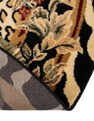 Cream 7' 10 x 7' 10 Wildlife Round Area Rug Animal Print Safari Jungle Inspired Carpet for Unique Modern Interior Design for Sale at Rug Engine