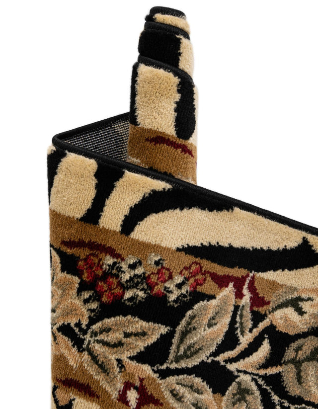 Cream 6' 1 x 6' 1 Wildlife Round Area Rug Animal Print Safari Jungle Inspired Carpet for Unique Modern Interior Design for Sale at Rug Engine