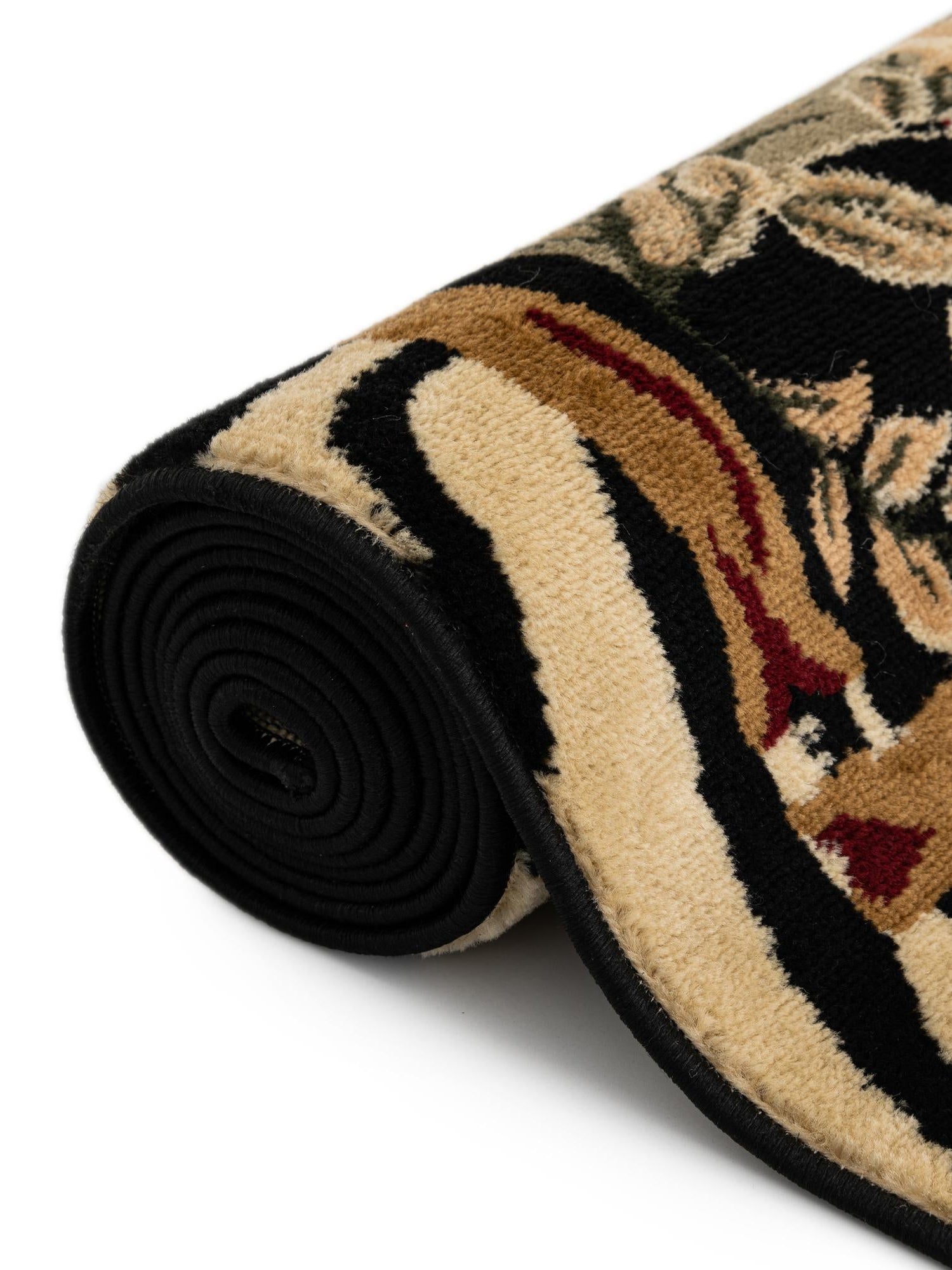 Cream 10' x 10' Wildlife Round Area Rug Animal Print Safari Jungle Inspired Carpet for Unique Modern Interior Design for Sale at Rug Engine