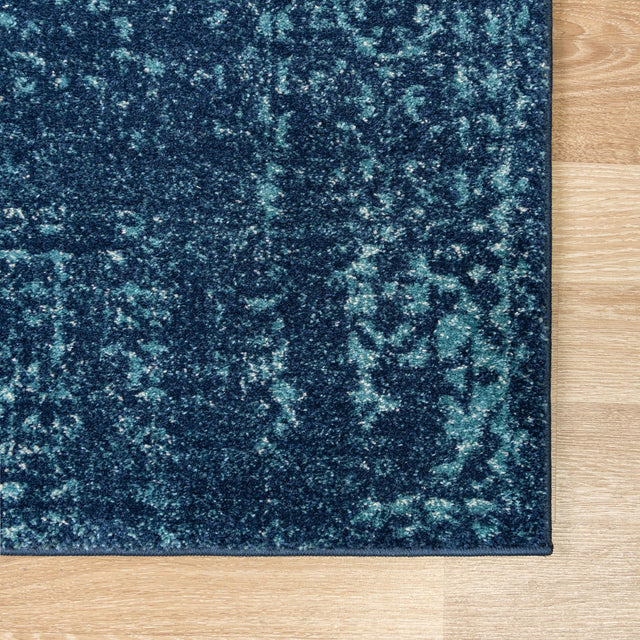 Navy Blue 4' 1 x 6' 1 Tradition Rectangle Area Rug Traditional Classic Vintage Design Carpet for Living Room, Bedrooms, Dining, Office Space for Sale at Rug Engine