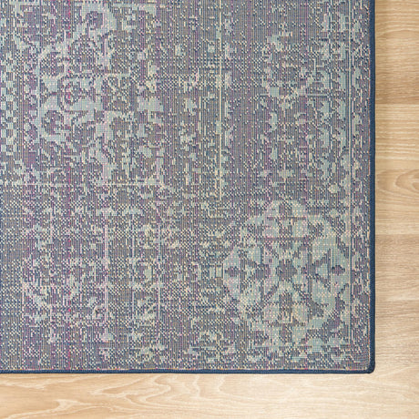 Navy Blue 4' 1 x 6' 1 Tradition Rectangle Area Rug Traditional Classic Vintage Design Carpet for Living Room, Bedrooms, Dining, Office Space for Sale at Rug Engine