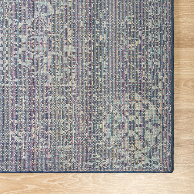 Navy Blue 4' 1 x 6' 1 Tradition Rectangle Area Rug Traditional Classic Vintage Design Carpet for Living Room, Bedrooms, Dining, Office Space for Sale at Rug Engine