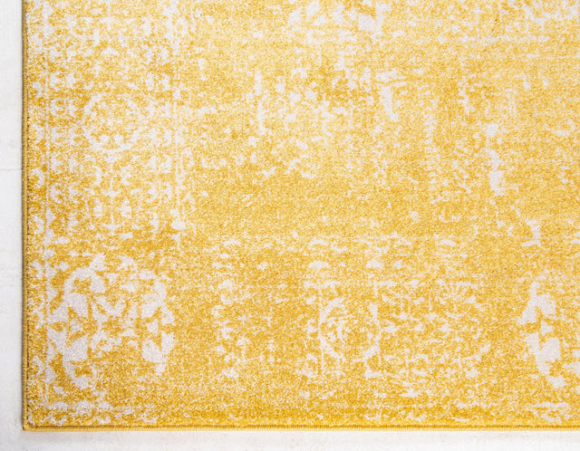 Yellow 5' x 8' Tradition Rectangle Area Rug Traditional Classic Vintage Design Carpet for Living Room, Bedrooms, Dining, Office Space for Sale at Rug Engine