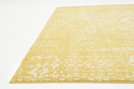Yellow 8' 4 x 8' 4 Tradition Square Area Rug Traditional Classic Vintage Design Carpet for Living Room, Bedrooms, Dining, Office Space for Sale at Rug Engine