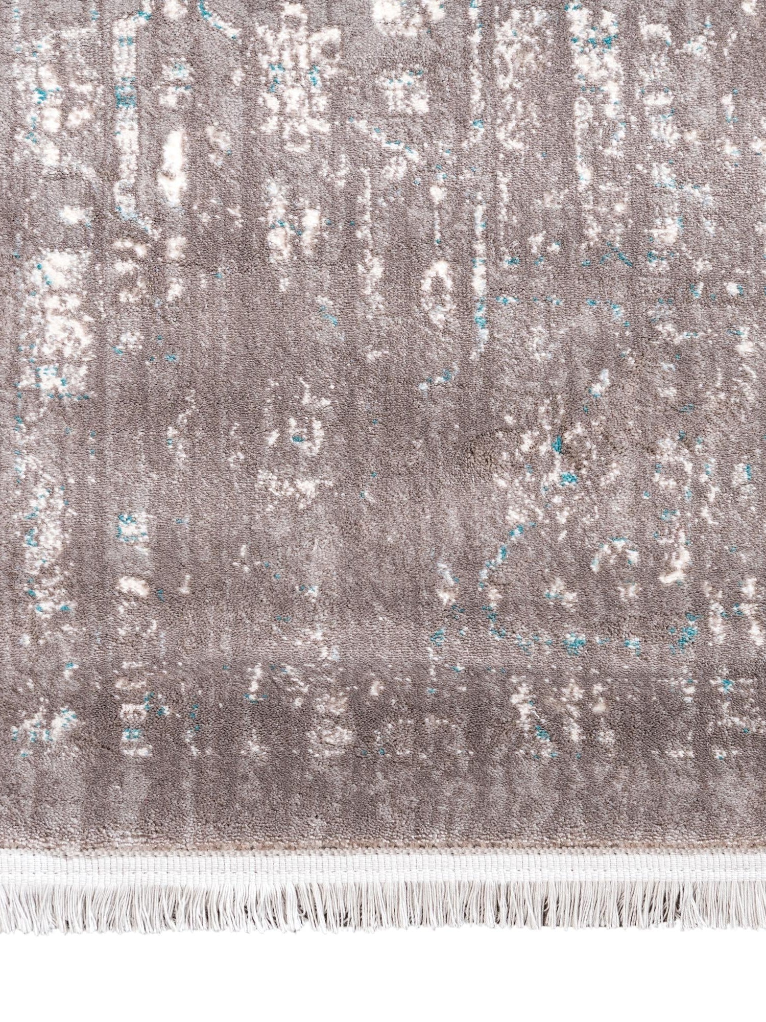 Light Gray 8' x 8' New Classical Square Area Rug 70% Polypropylene & 30% Polyester Traditional Vintage Distressed Carpet for Interior Design Home Decor for Sale at Rug Engine