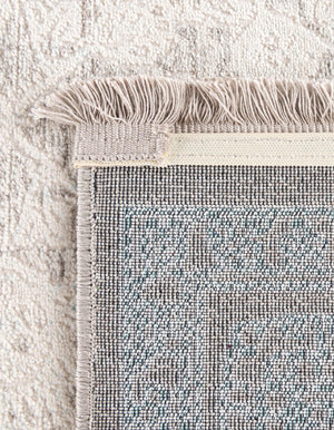 Light Blue 4' x 4' New Classical Square Area Rug 70% Polypropylene & 30% Polyester Traditional Vintage Distressed Carpet for Interior Design Home Decor for Sale at Rug Engine