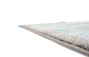 Light Blue 4' x 4' New Classical Square Area Rug 70% Polypropylene & 30% Polyester Traditional Vintage Distressed Carpet for Interior Design Home Decor for Sale at Rug Engine