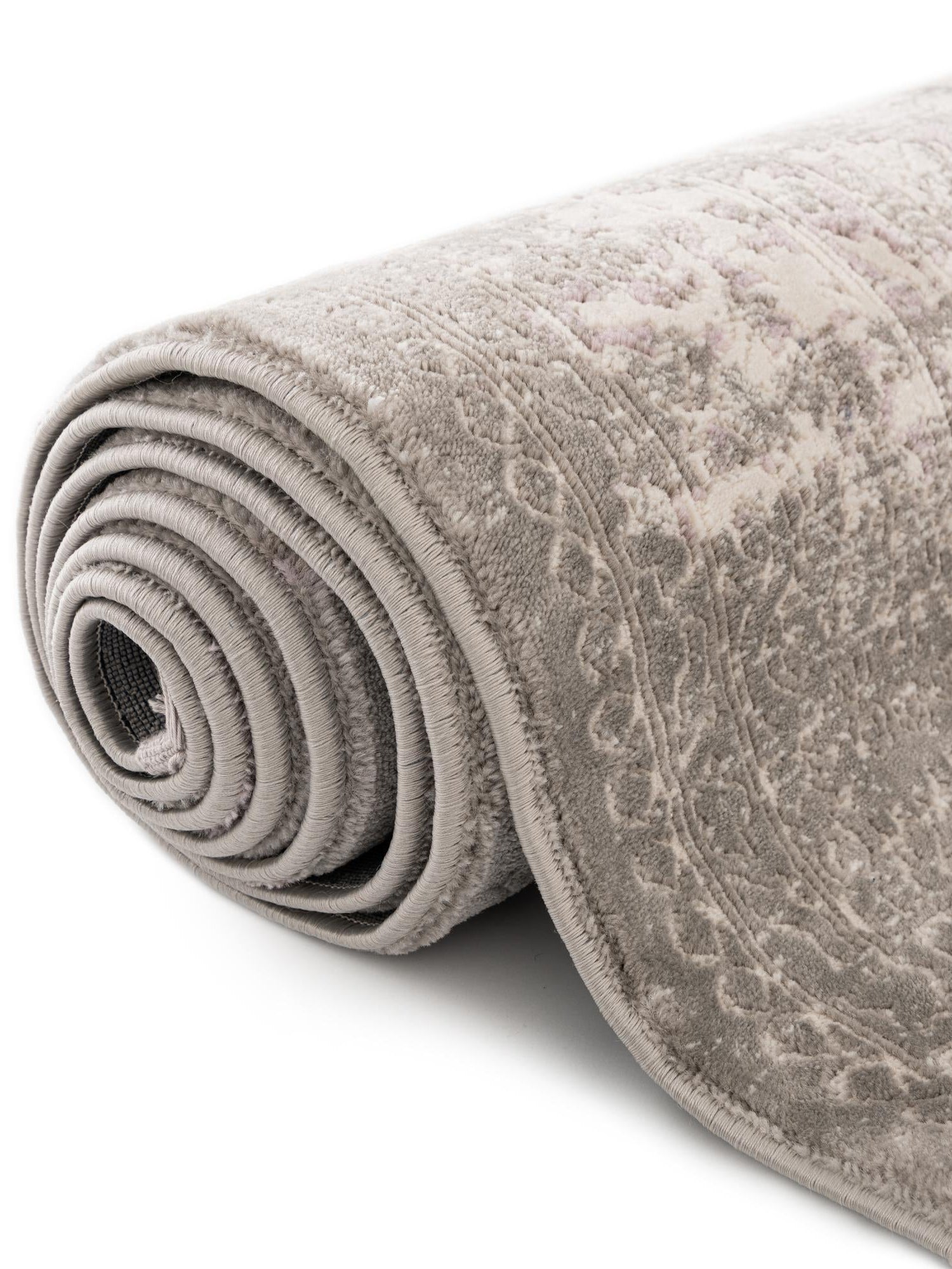Purple 8' x 8' New Classical Square Area Rug 70% Polypropylene & 30% Polyester Traditional Vintage Distressed Carpet for Interior Design Home Decor for Sale at Rug Engine