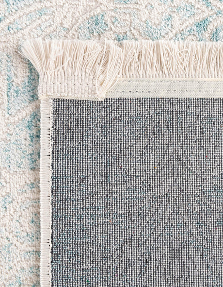 Light Blue 8' x 8' New Classical Square Area Rug 70% Polypropylene & 30% Polyester Traditional Vintage Distressed Carpet for Interior Design Home Decor for Sale at Rug Engine