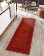 Rust Red 2' 7 x 10' La Jolla Runner Area Rug 100% Polypropylene Traditional Pattern Easy Clean Carpet for Living, Dining, Bedroom, Office for Sale at Rug Engine