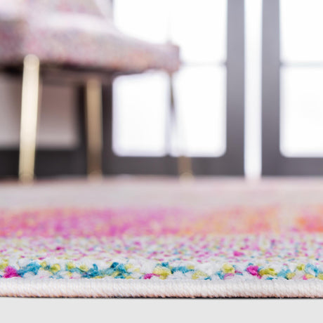 Multicolor 2' 7 x 10' Lyon Runner Area Rug Vivid Colorful Abstract Modern 100% Polypropylene Carpet for Living Room, Dining, Office for Sale at Rug Engine