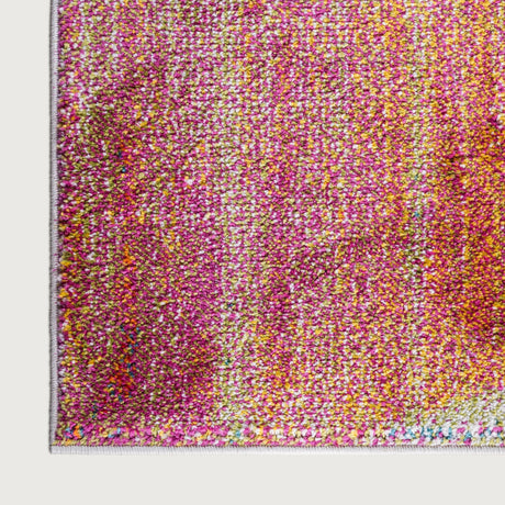 Multicolor 2' x 6' 1 Lyon Runner Area Rug Vivid Colorful Abstract Modern 100% Polypropylene Carpet for Living Room, Dining, Office for Sale at Rug Engine