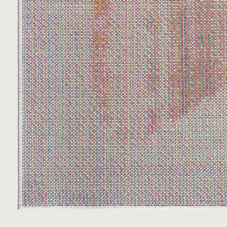 Multicolor 2' x 6' 1 Lyon Runner Area Rug Vivid Colorful Abstract Modern 100% Polypropylene Carpet for Living Room, Dining, Office for Sale at Rug Engine