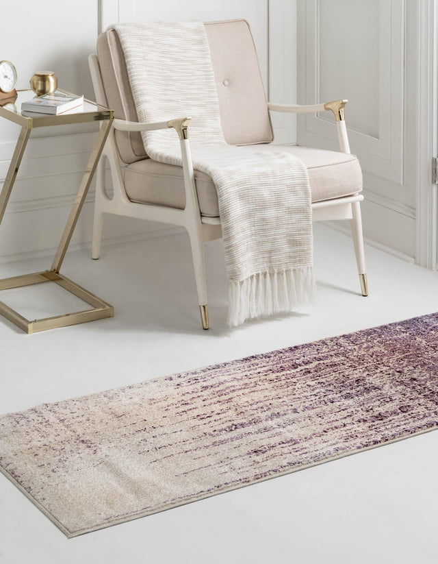 Purple 2' x 6' 1 Del Mar Runner Area Rug 100% Polypropylene Easy Clean Stain Resistant Vivid Modern Carpet Mat for Home Decor Interior Designing for Sale at Rug Engine