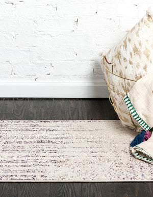 Purple 2' x 6' 1 Del Mar Runner Area Rug 100% Polypropylene Easy Clean Stain Resistant Vivid Modern Carpet Mat for Home Decor Interior Designing for Sale at Rug Engine