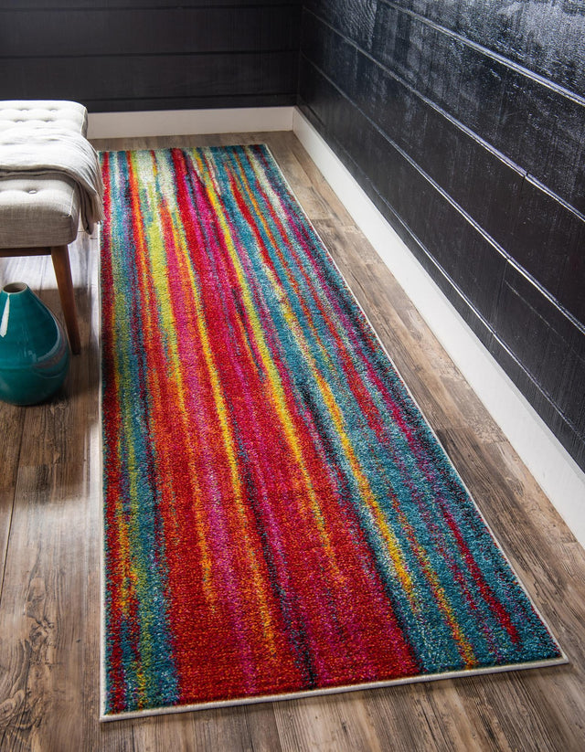 Multicolor 3' x 10' Lyon Runner Rug